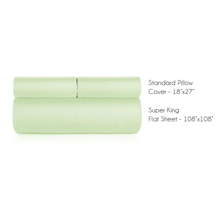 Spread Home BAMBOO PERFORMANCE BEDSHEET Lilly Green - grahsajja