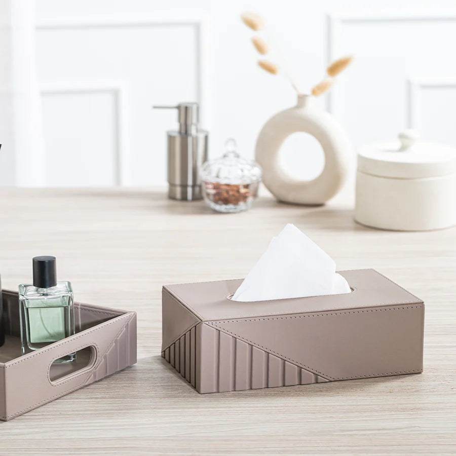 Fluted Tissue Box Rectangle - grahsajja