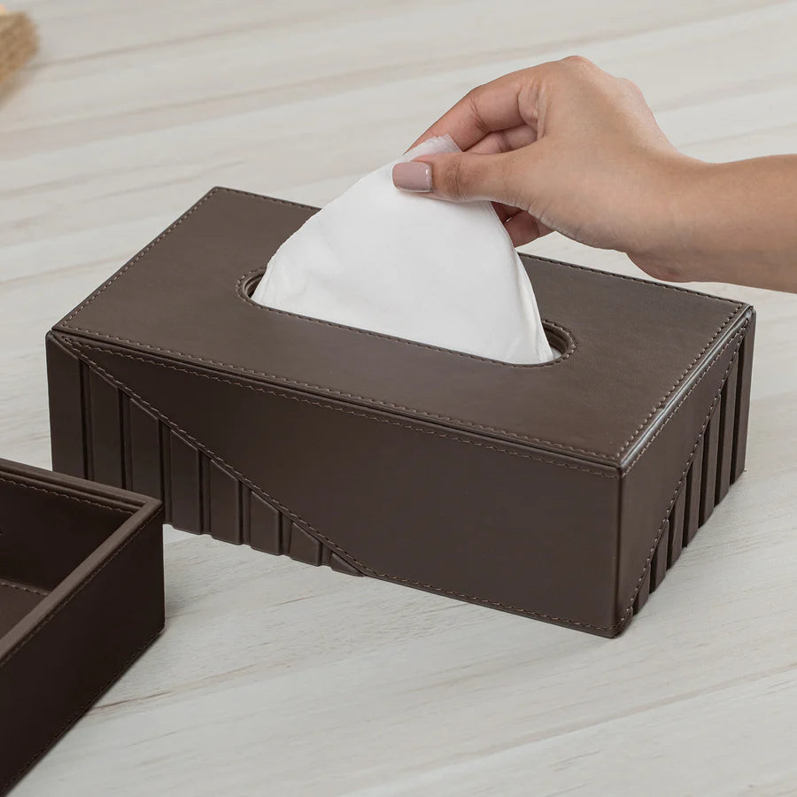 Fluted Tissue Box Rectangle - grahsajja