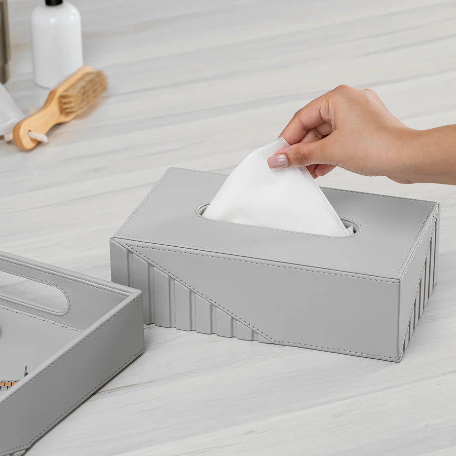 Fluted Tissue Box Rectangle - grahsajja