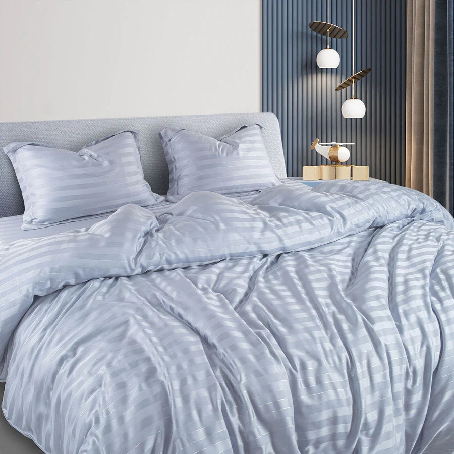 Spread Home TWILIGHT DUSTY BLUE "MADE FROM BAMBOO" BEDSHEET - grahsajja