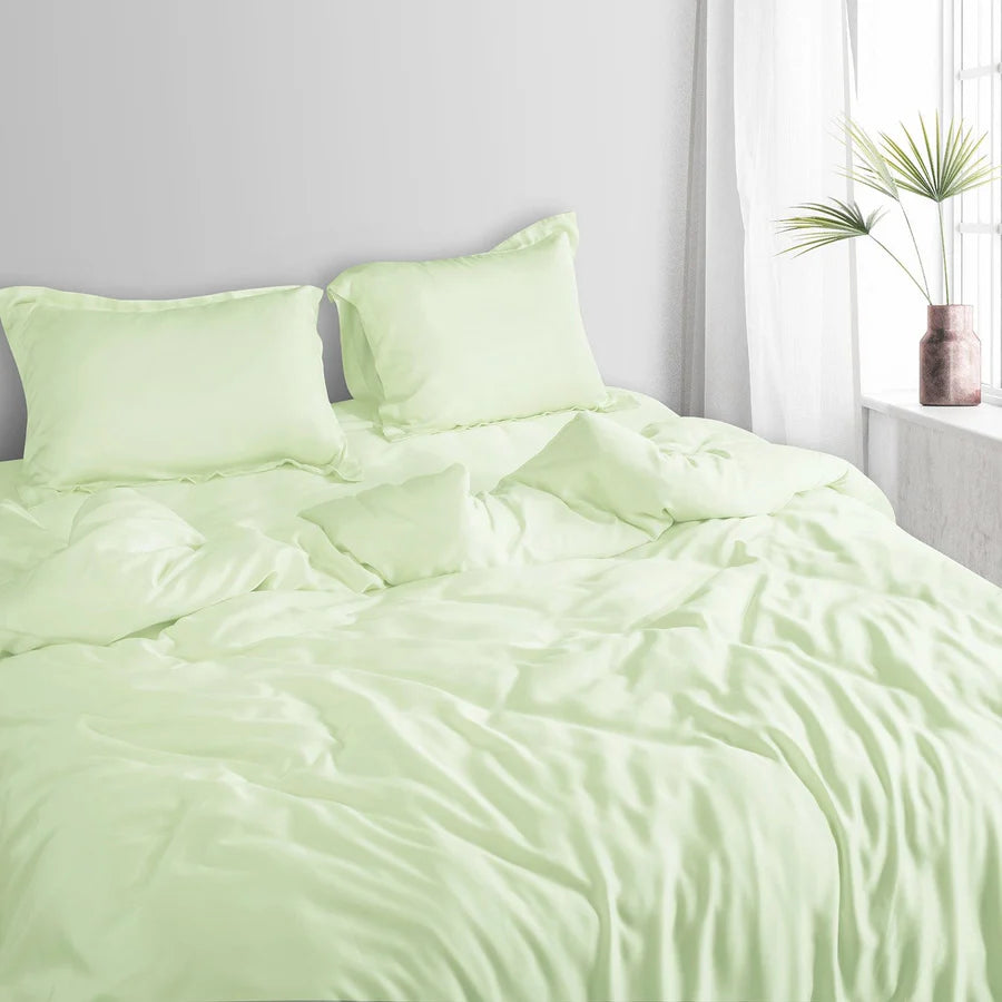 Spread Home BAMBOO PERFORMANCE BEDSHEET Lilly Green - grahsajja