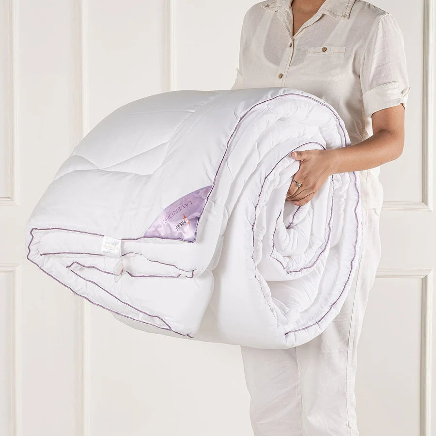 350 GSM WINTER QUILT/COMFORTER - LAVENDER QUILT (OEKO CERTIFIED)| winter quilt - grahsajja