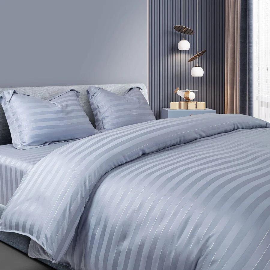 Spread Home TWILIGHT DUSTY BLUE "MADE FROM BAMBOO" BEDSHEET - grahsajja