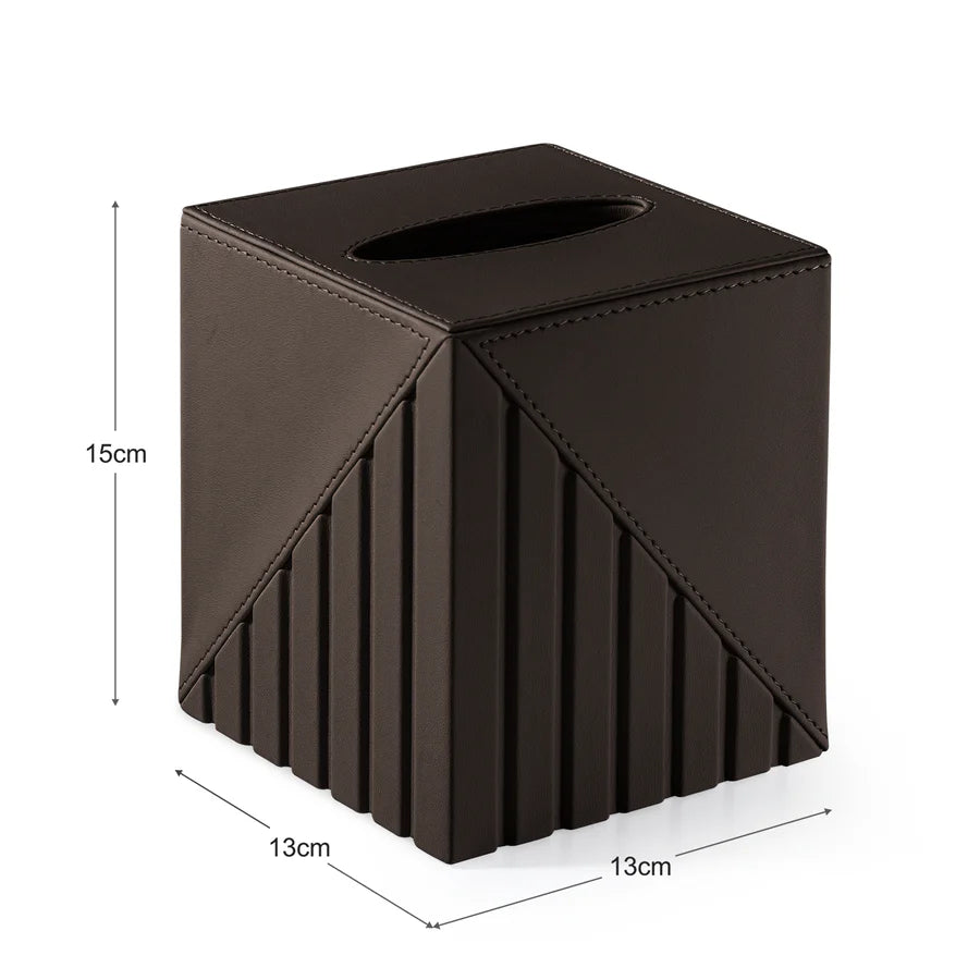 Fluted Tissue Box Square - grahsajja