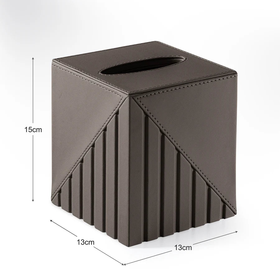 Fluted Tissue Box Square - grahsajja