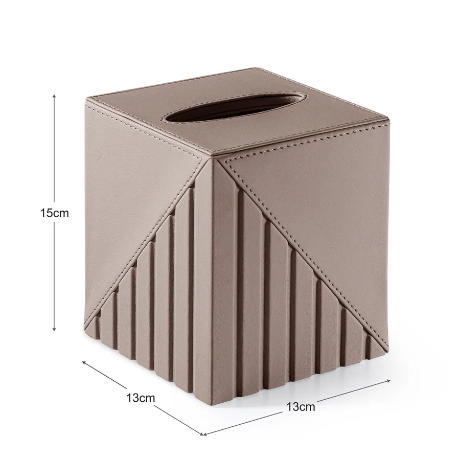 Fluted Tissue Box Square - grahsajja
