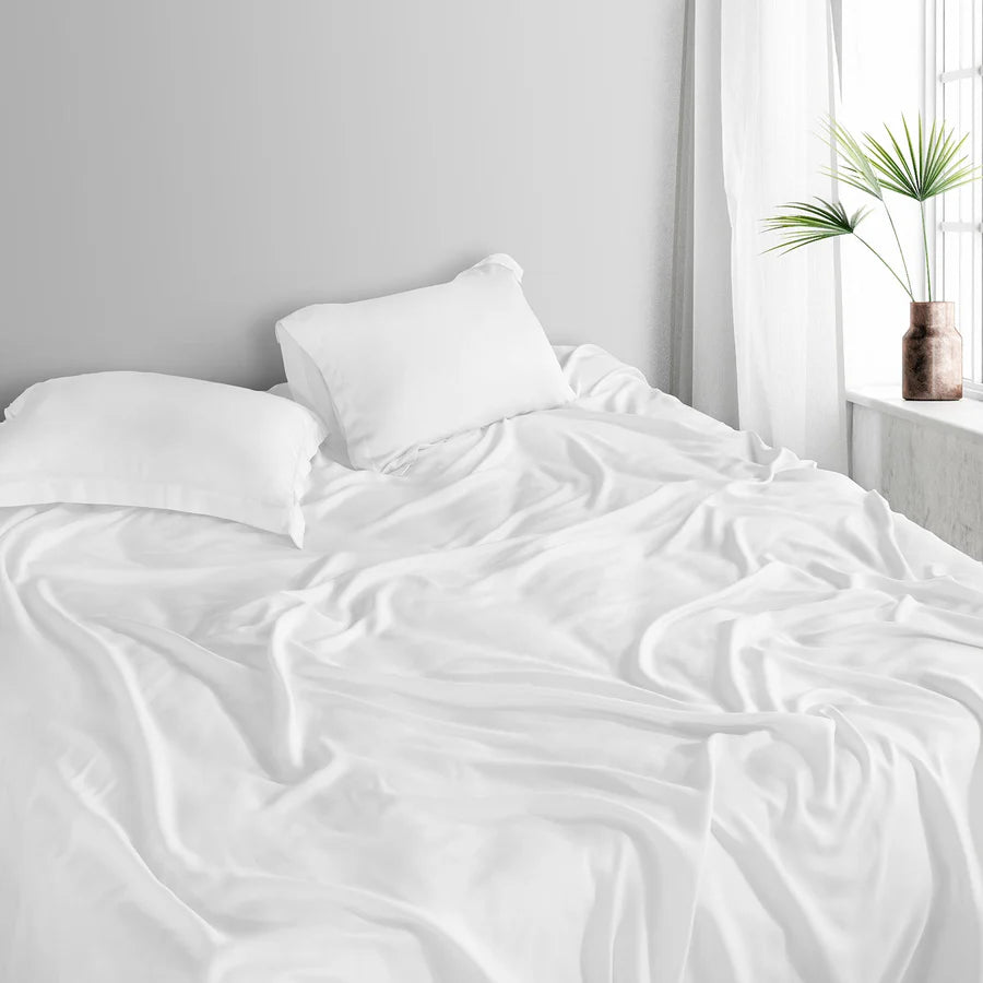 Spread Home BAMBOO PERFORMANCE BEDSHEET White - grahsajja