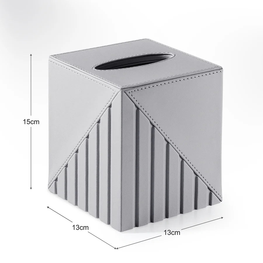 Fluted Tissue Box Square - grahsajja