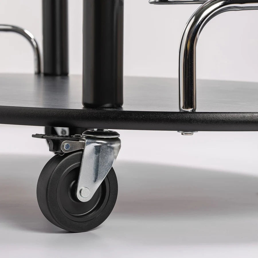 Wooden Trolley With Metal Frame - grahsajja