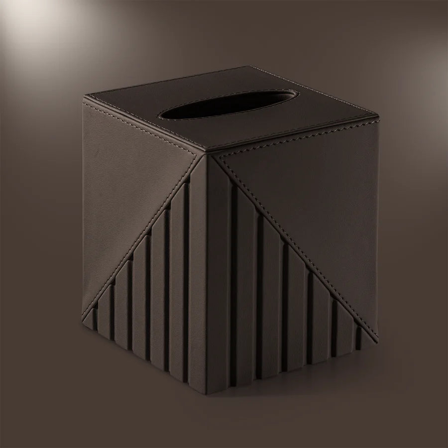 Fluted Tissue Box Square - grahsajja
