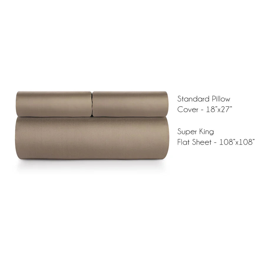 Spread Home BAMBOO PERFORMANCE BEDSHEET Wood Smoke - grahsajja