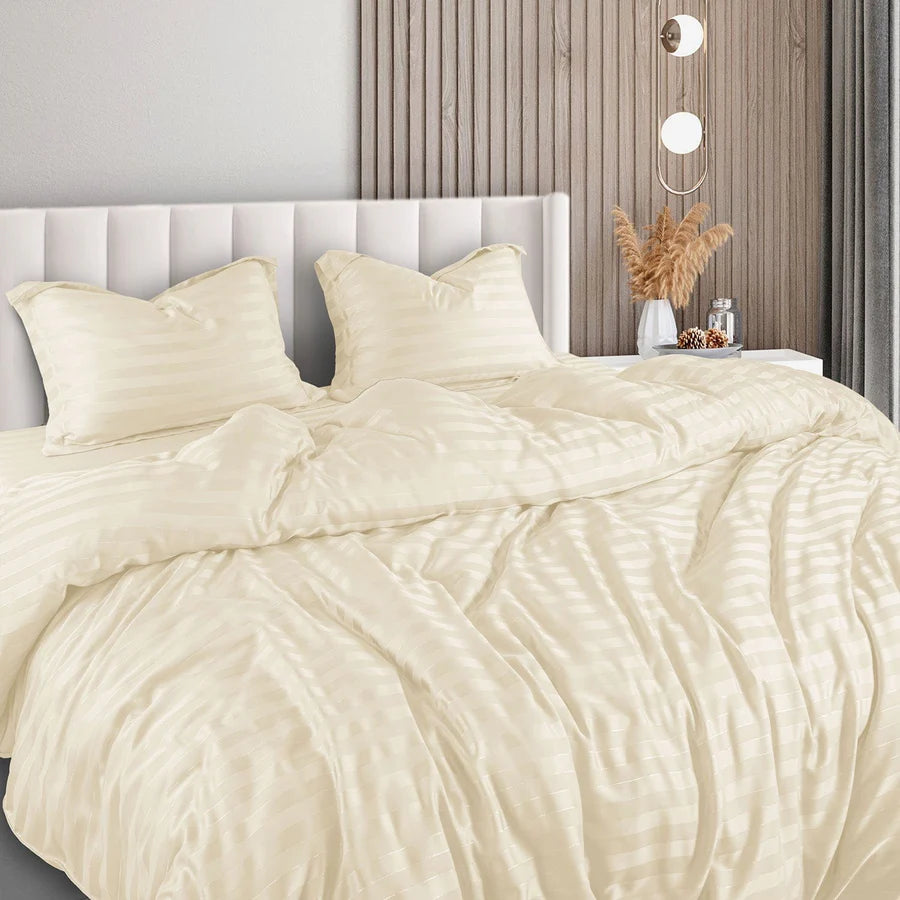 Spread Home TWILIGHT PEARL IVORY "MADE FROM BAMBOO" BEDSHEET - grahsajja