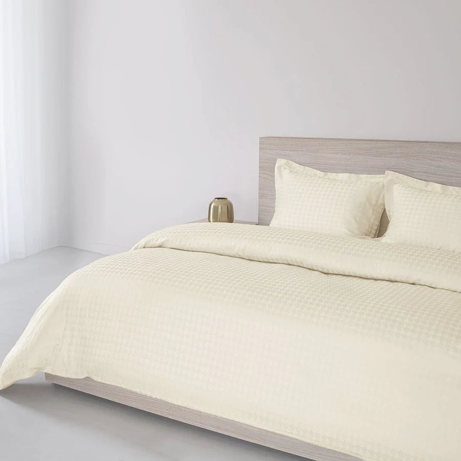 Spread Home 550 TC Italian Jacquard 100% Cotton Bedsheet Houndstooth - grahsajja
