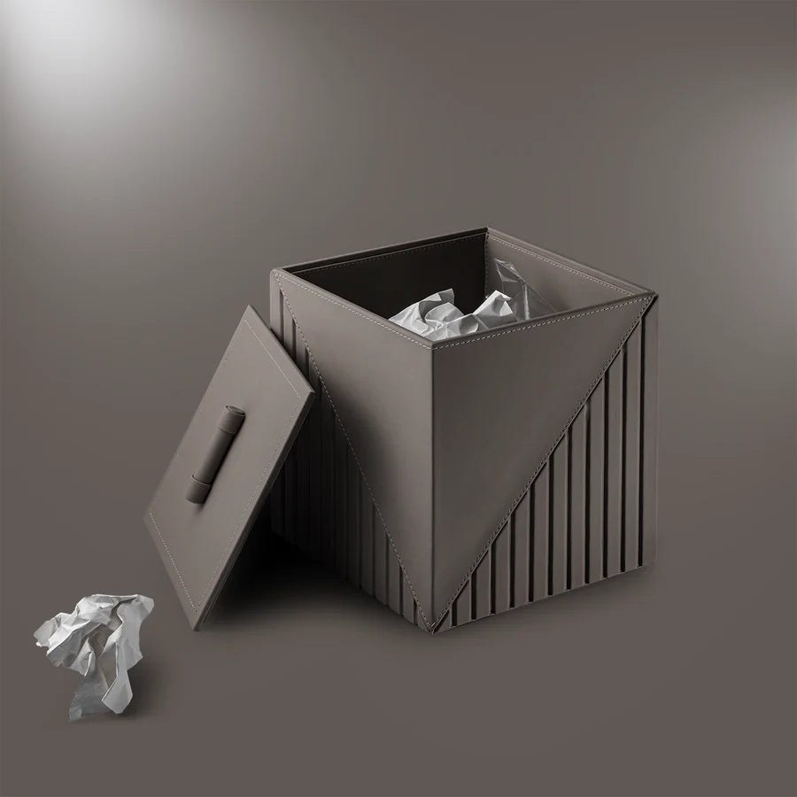 Elegant Fluted Wastebin - grahsajja