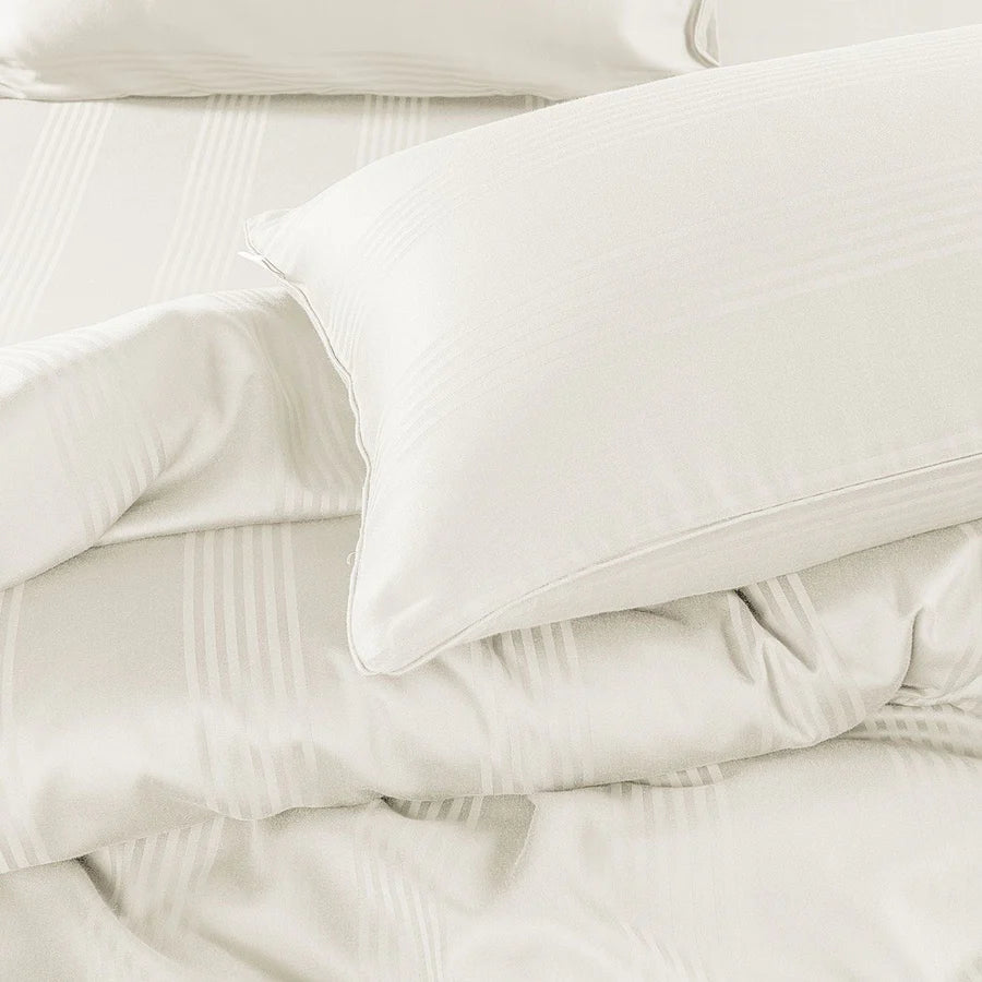 Spread Spain 450 TC Premium Cotton Barcode Bedding Off-White - grahsajja
