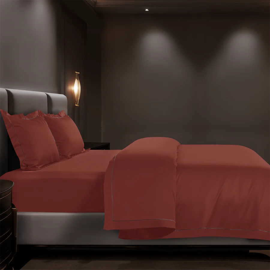 Spread Home 1200 TC Egyptian Cotton Bedding Collection Baked Apple