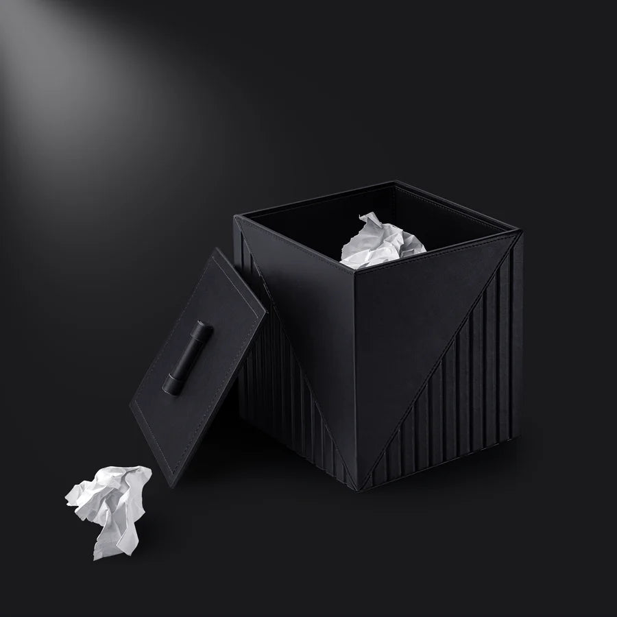 Elegant Fluted Wastebin - grahsajja