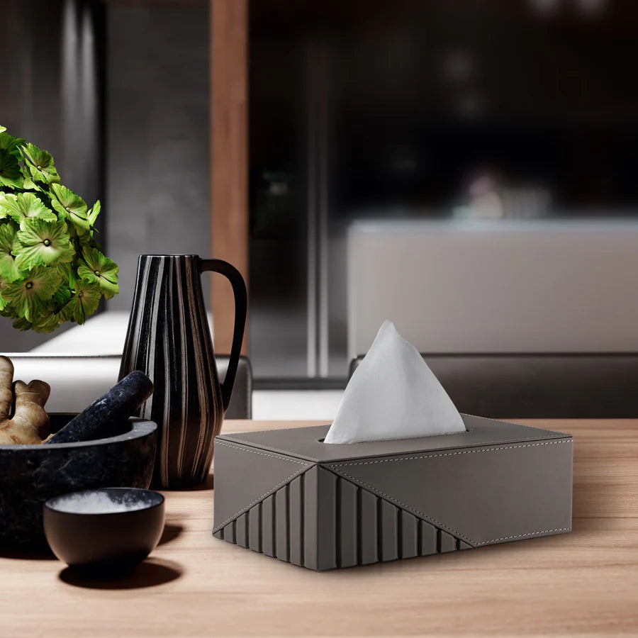 Fluted Tissue Box Rectangle - grahsajja