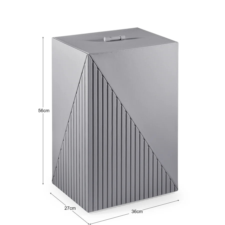 Elegant Fluted Laundry Hamper - grahsajja