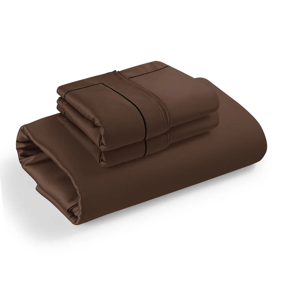 Spread Home 1200 TC Egyptian Cotton Bedding Collection Choco