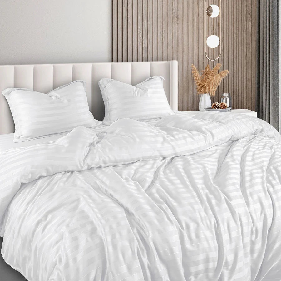 Spread Home TWILIGHT WHITE "MADE FROM BAMBOO" BEDSHEET - grahsajja