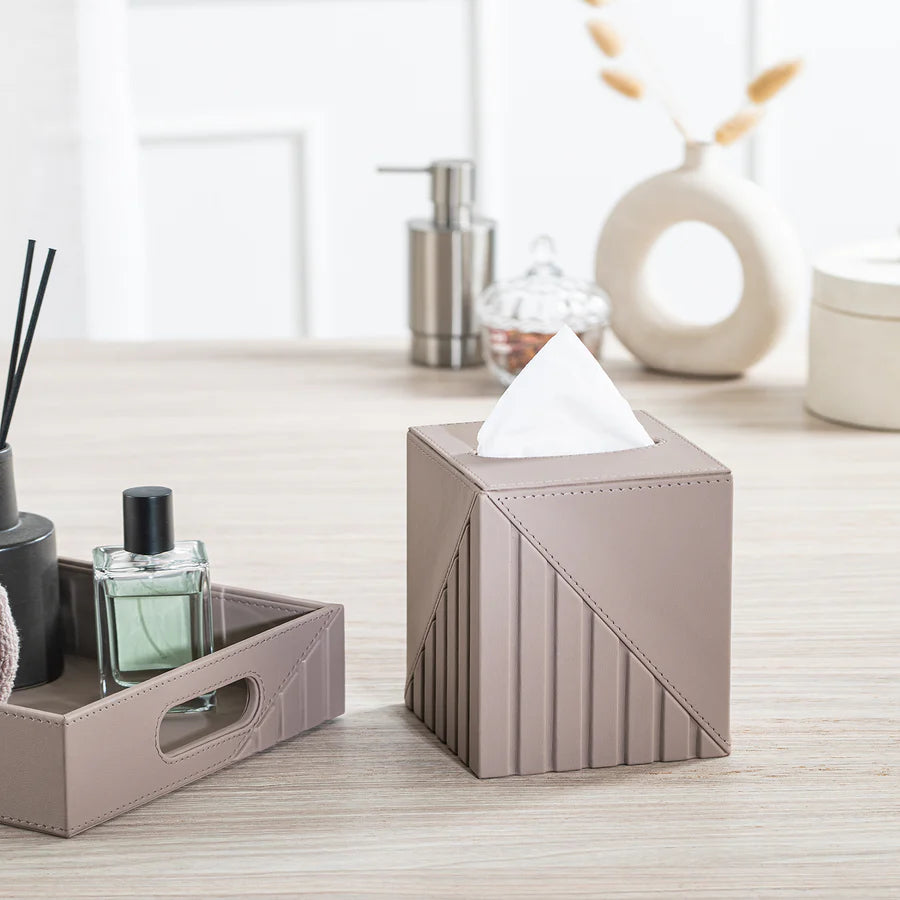 Fluted Tissue Box Square - grahsajja