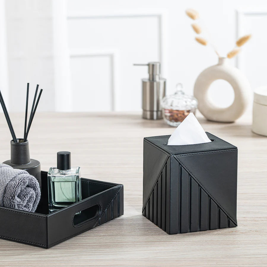 Fluted Tissue Box Square - grahsajja