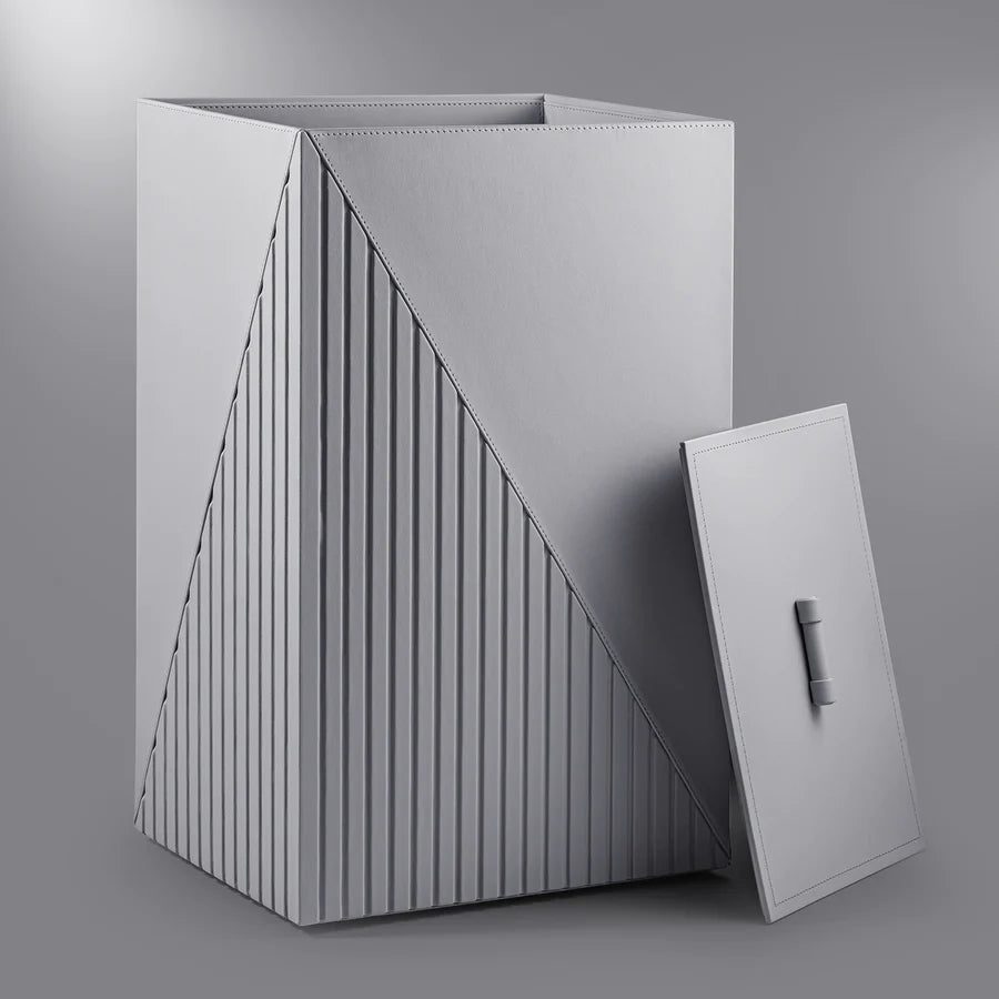 Elegant Fluted Laundry Hamper - grahsajja