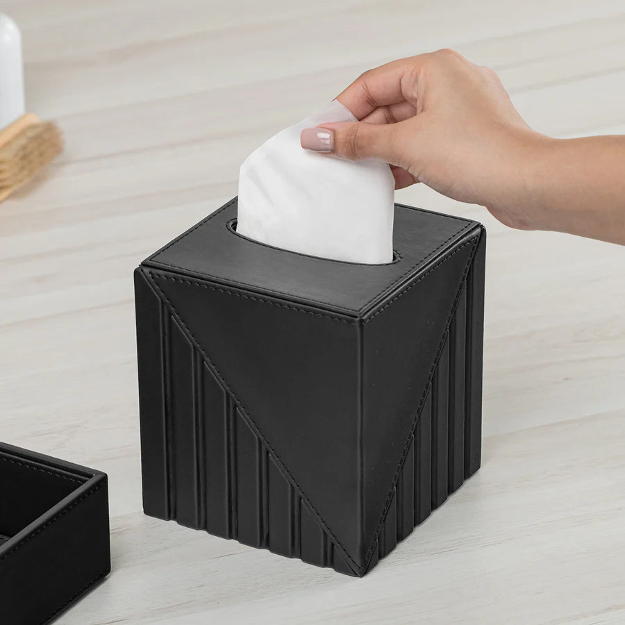 Fluted Tissue Box Square - grahsajja