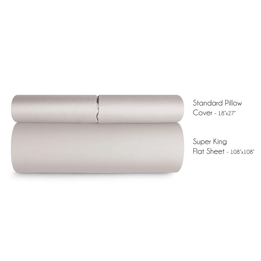 Spread Home BAMBOO PERFORMANCE BEDSHEET Silver Sand - grahsajja