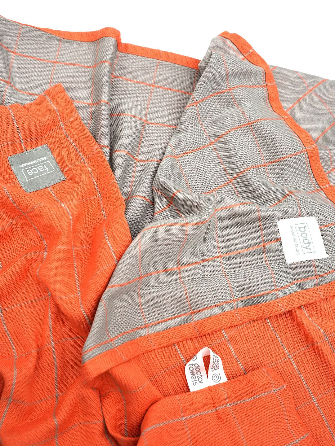Banana Double Cloth Bath Towels Orange - grahsajja