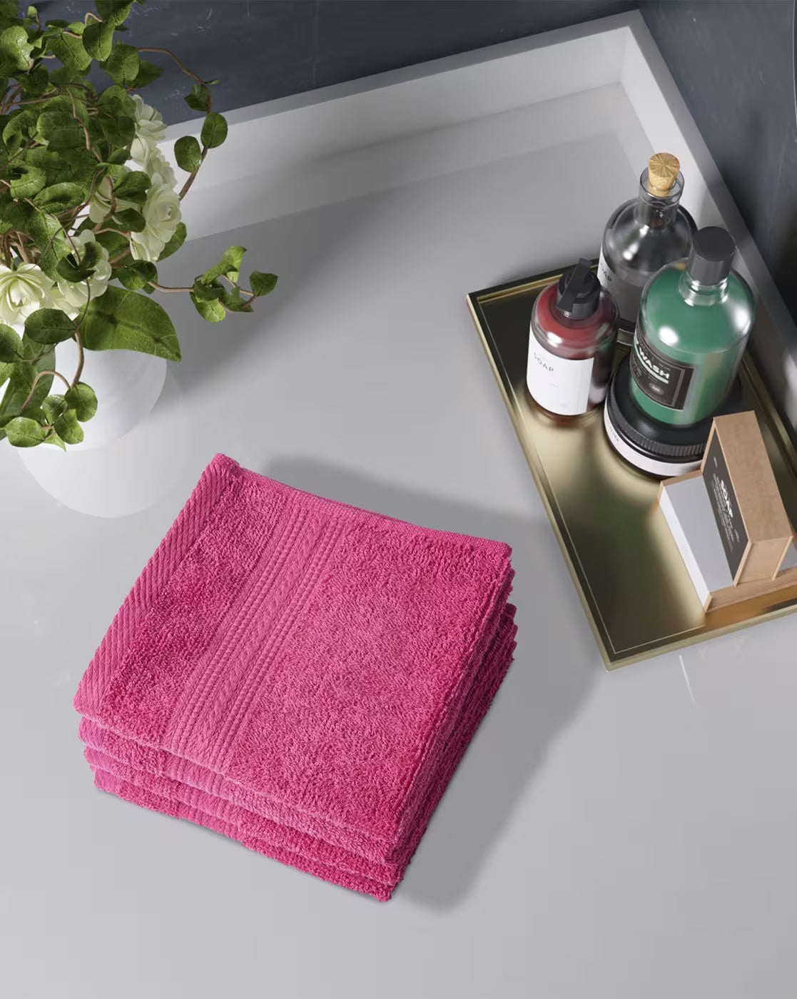Portico New York Set of 4 420 GSM Eva Face Towels - grahsajja