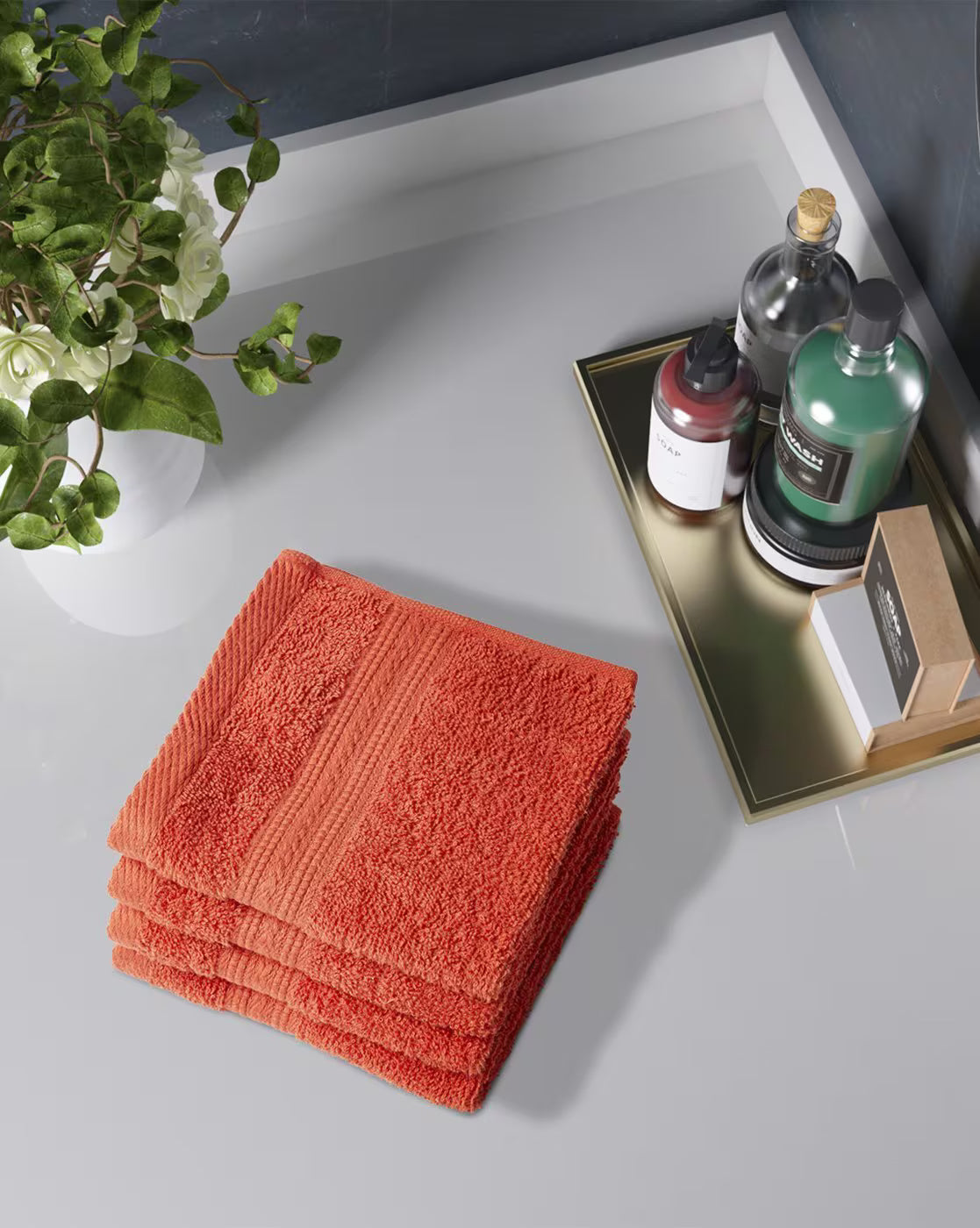 Portico New York Set of 4 420 GSM Eva Face Towels - grahsajja