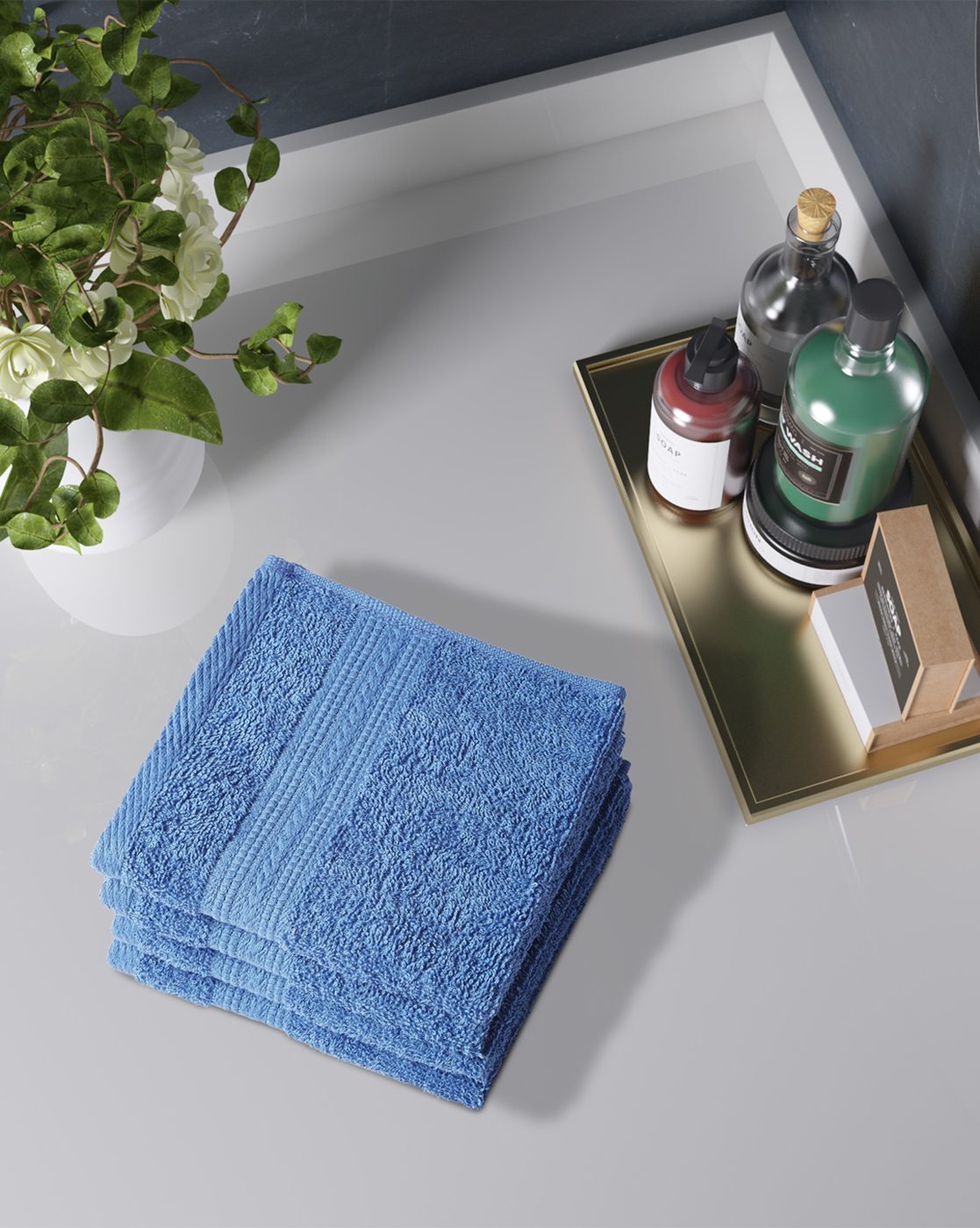 Portico New York Set of 4 420 GSM Eva Face Towels - grahsajja