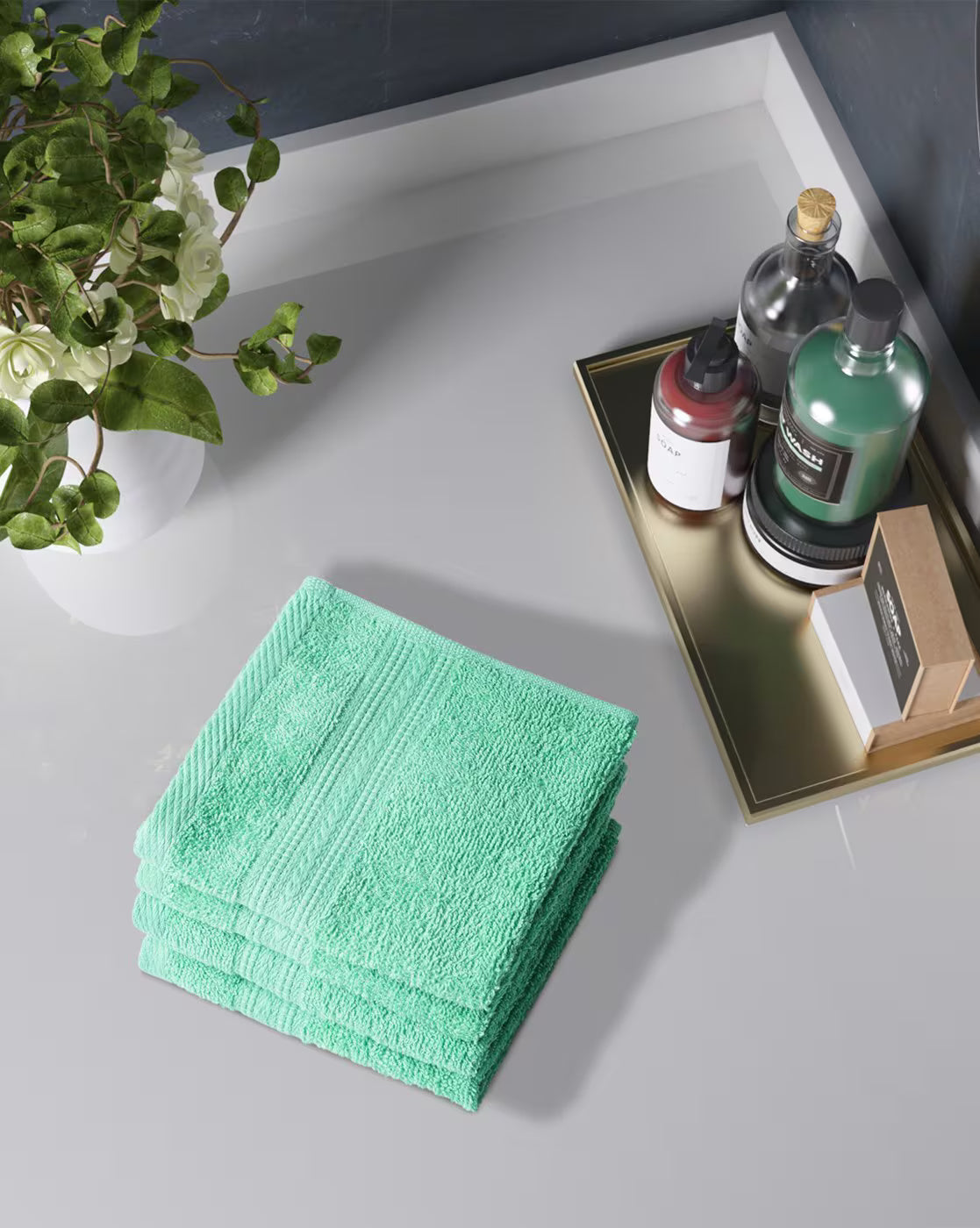 Portico New York Set of 4 420 GSM Eva Face Towels - grahsajja
