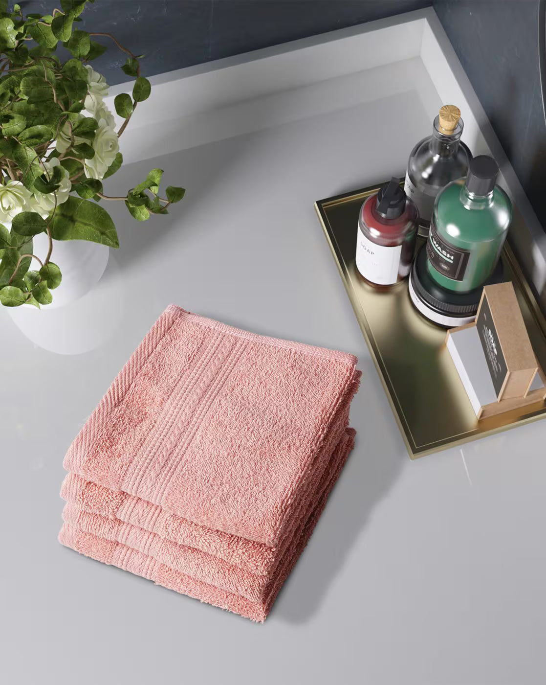 Portico New York Set of 4 420 GSM Eva Face Towels - grahsajja