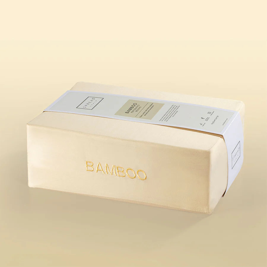Spread Home BAMBOO PERFORMANCE BEDSHEET Vanilla - grahsajja