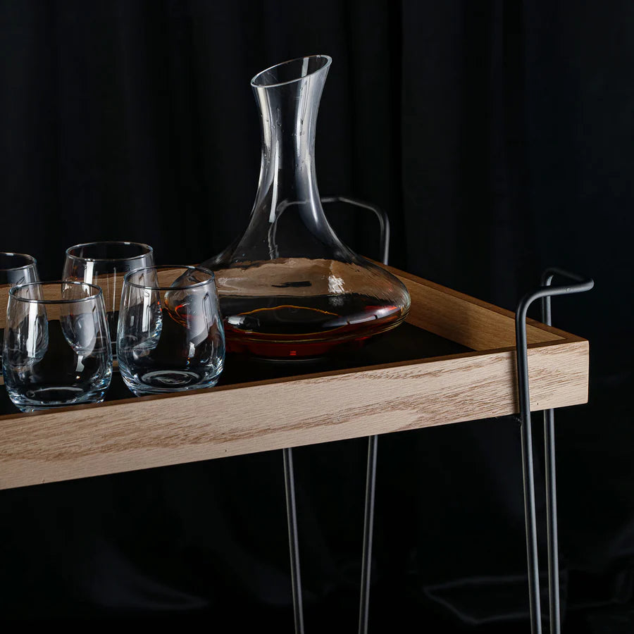 Classic Oakwood Serving Cart - grahsajja