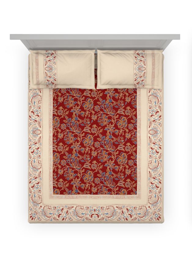 D'decor Bedsheet Super King Size Enchanteur SUPER KING SIZE BEDSHEET - grahsajja