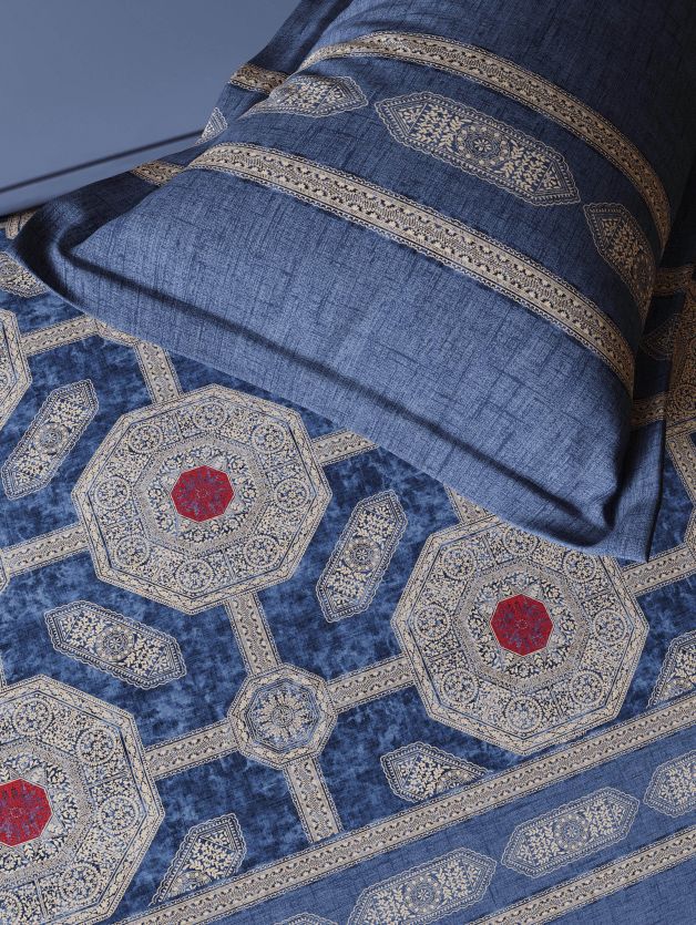 D'decor Bedsheet Super King Size Eleanor SUPER KING SIZE BEDSHEET - grahsajja