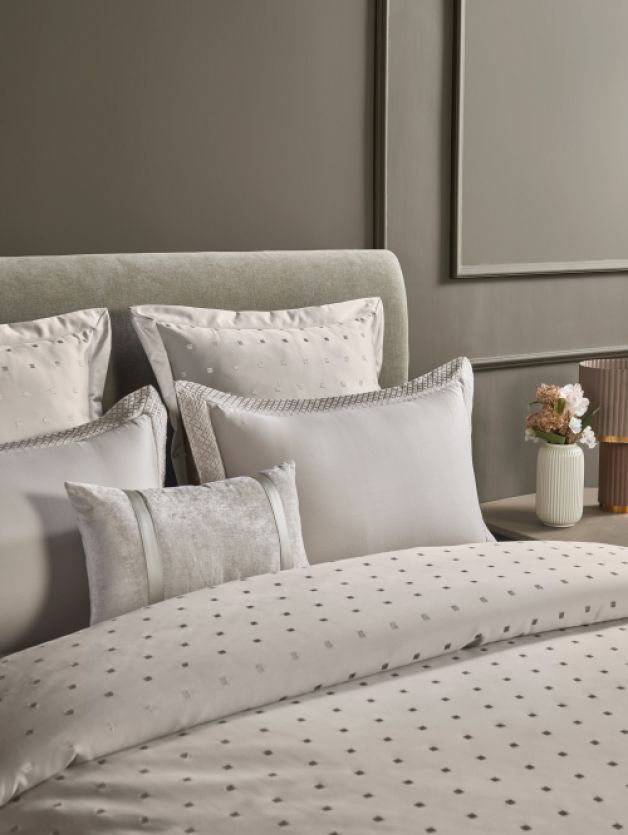 Ddecor Live Beautiful Luxor Collection Bedding Gift 7pcsSet Sanders Grey