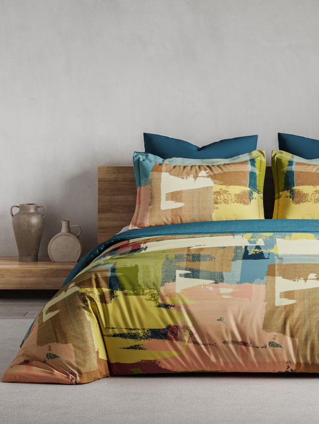 Ddecor Beautiful Living 180TC Maxima Bedsheet 2 Pillow Cover Spectra - grahsajja