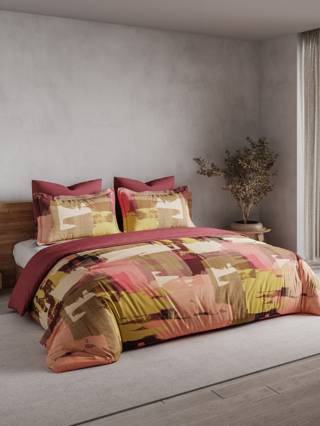Ddecor Beautiful Living 180TC Maxima Bedsheet 2 Pillow Cover Spectra - grahsajja