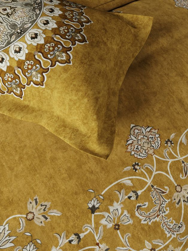 D'decor Live Beautiful Marvella Bed In a Bag Serai Collection GOLDEN SPICE - grahsajja