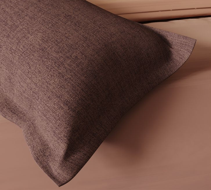D'decor Bedsheet Super King Size BALAYAGE CEDAR WOOD Esteem Collection - grahsajja
