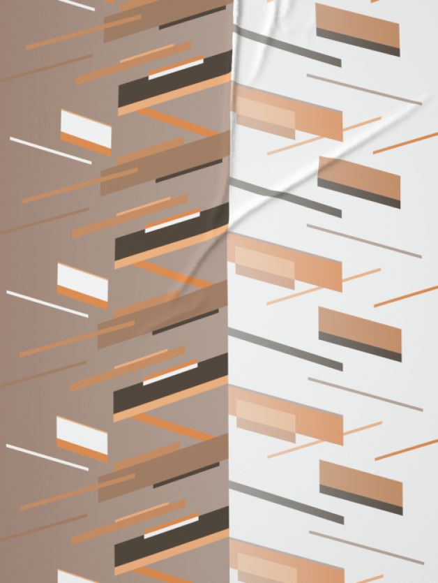 Ddecor Live Beautiful Vega Collection Bedsheet with 2 Pc pillow Covers| Prism Copper Tan
