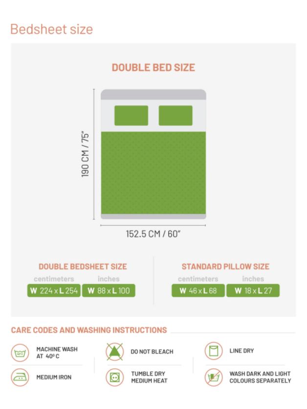 Ddecor Live Beautiful Vega Collection Bedsheet with 2 Pc pillow Covers| Auralia