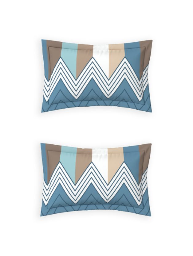 Ddecor Live Beautiful Vega Collection Bedsheet with 2 Pc pillow Covers| Chevronix Bl