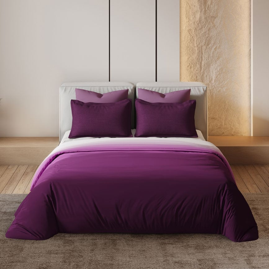 D'decor Bedsheet Super King Size BALAYAGE DEEP ORCHID Esteem Collection - grahsajja
